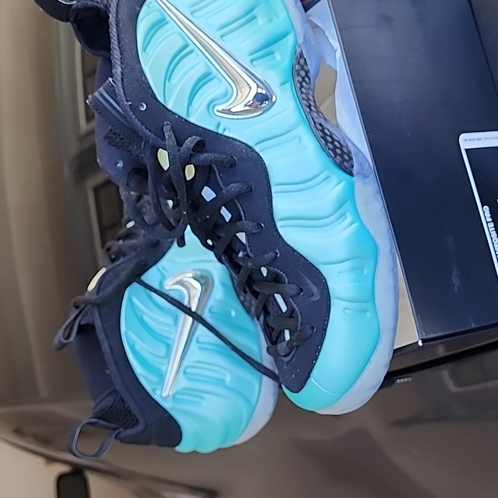 Nike Air Foamposite pro, Island Green/MLTC Platinum